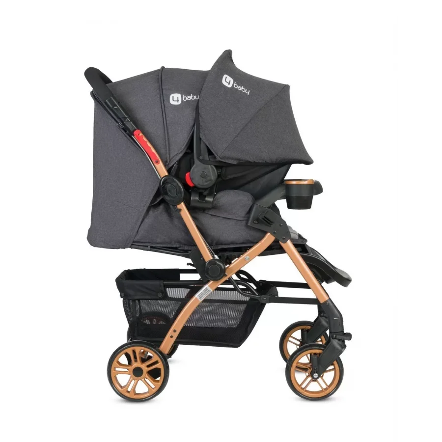 4 Baby Active Gold Travel Sistem Bebek Arabası - Antrasit