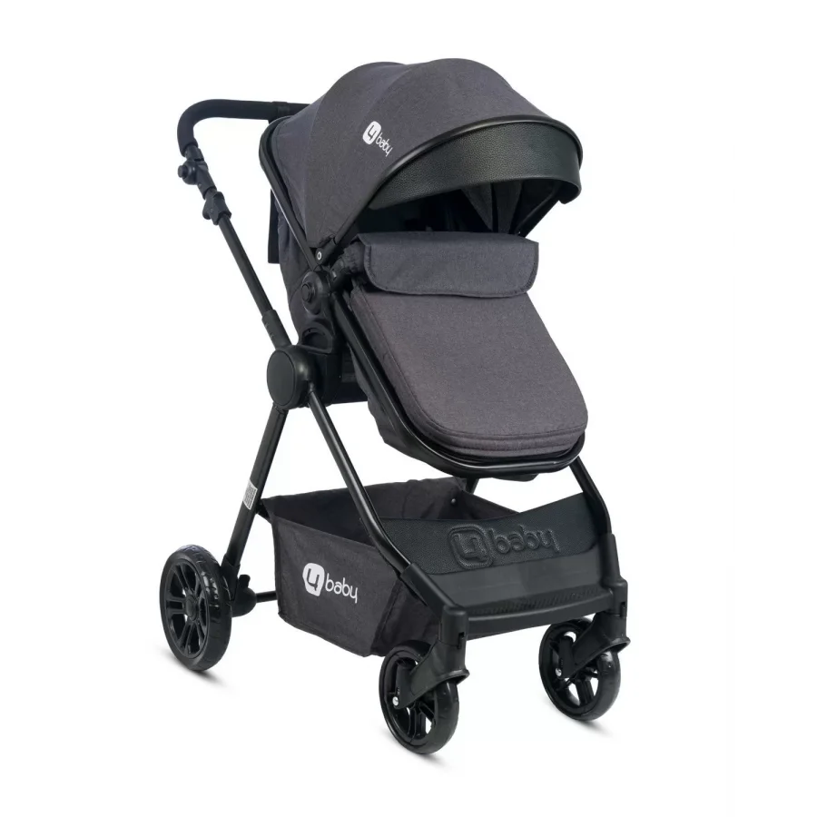 4 Baby Comfort Siyah Travel Sistem Bebek Arabası - Antrasit