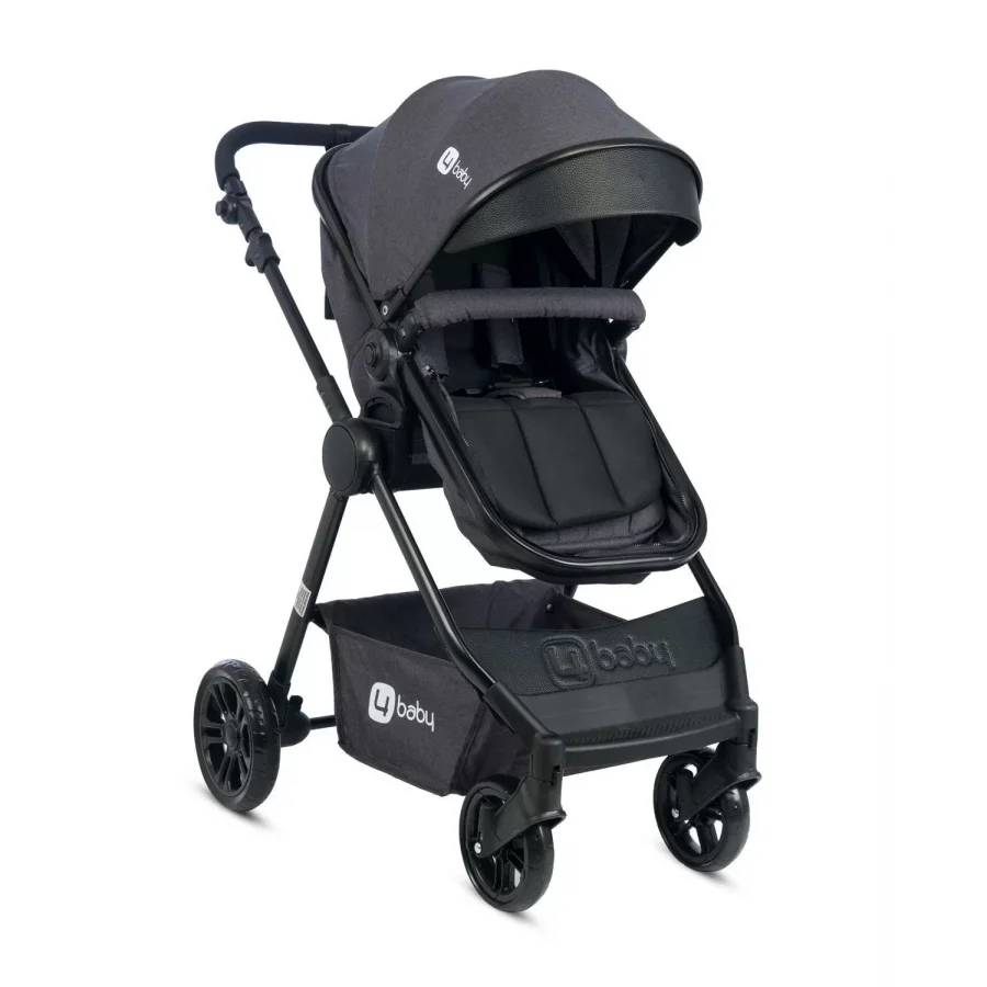 4 Baby Comfort Siyah Travel Sistem Bebek Arabası - Antrasit