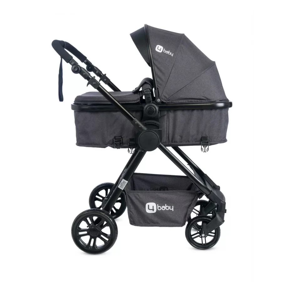 4 Baby Comfort Siyah Travel Sistem Bebek Arabası - Antrasit