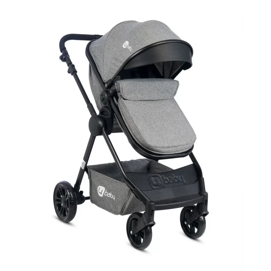 4 Baby Comfort Siyah Travel Sistem Bebek Arabası - Gri