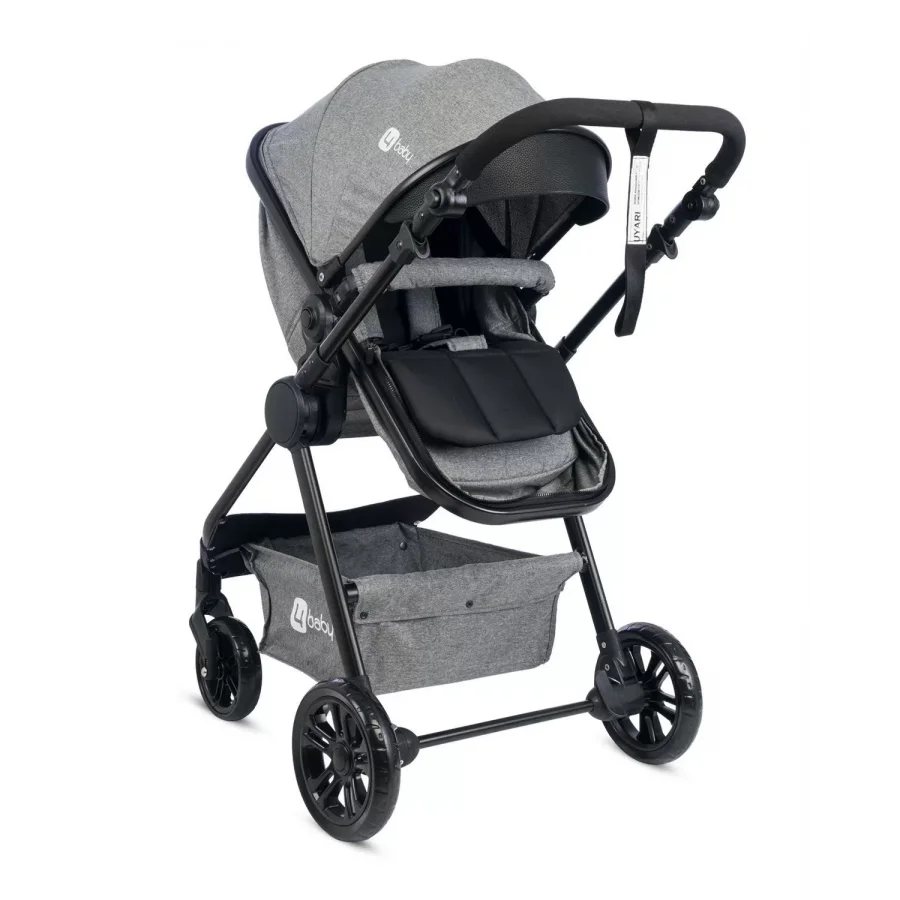 4 Baby Comfort Siyah Travel Sistem Bebek Arabası - Gri
