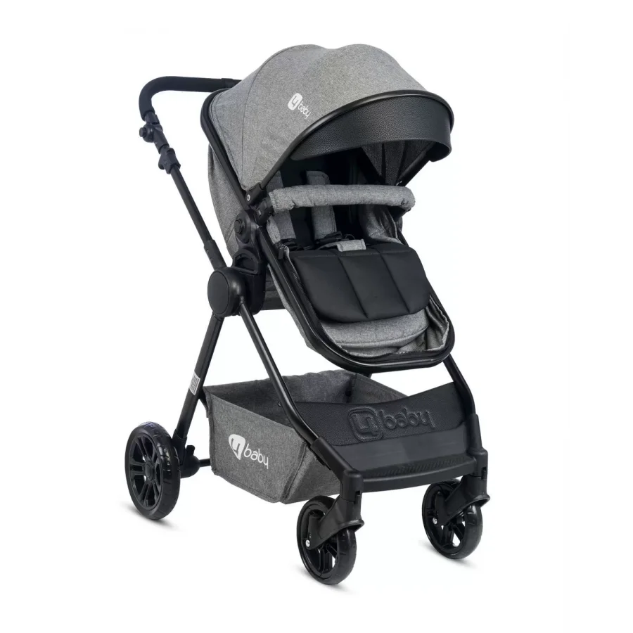 4 Baby Comfort Siyah Travel Sistem Bebek Arabası - Gri