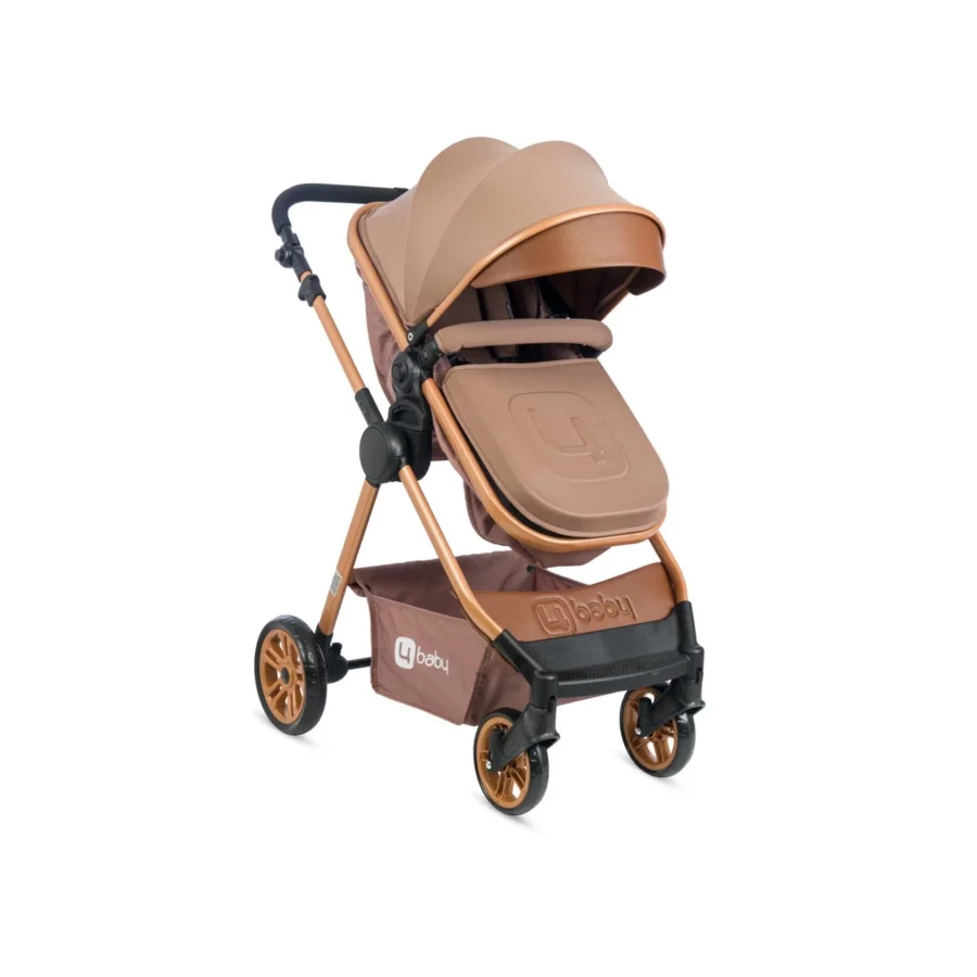 4 Baby Cool Gold Travel Sistem Bebek Arabası - Kahve