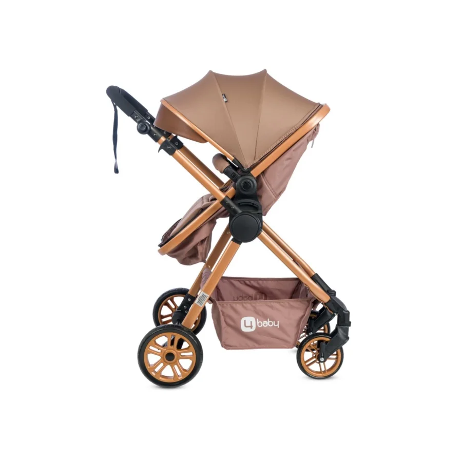 4 Baby Cool Gold Travel Sistem Bebek Arabası - Kahve