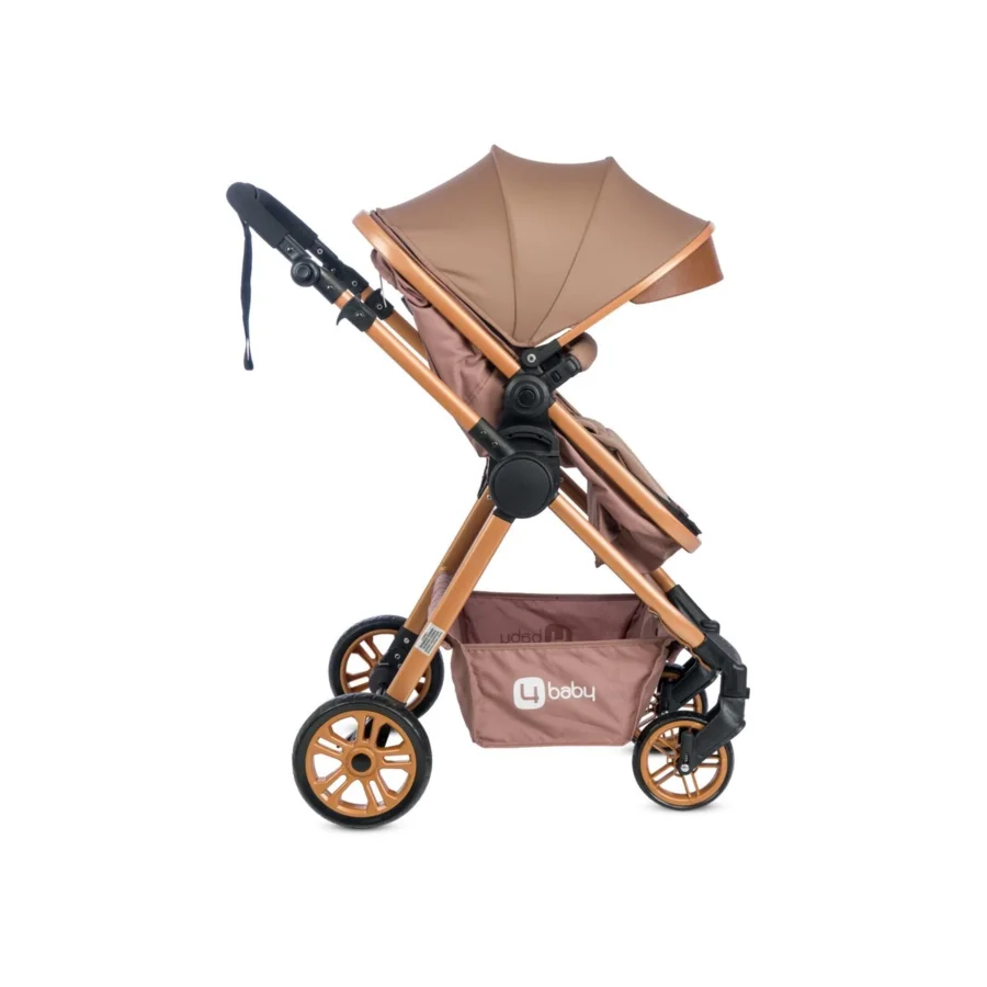 4 Baby Cool Gold Travel Sistem Bebek Arabası - Kahve