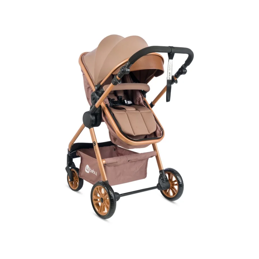 4 Baby Cool Gold Travel Sistem Bebek Arabası - Kahve
