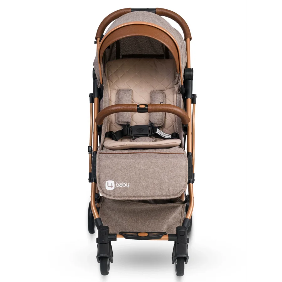 4 Baby Drone Gold Kabin Boy Bebek Arabası - Kahve