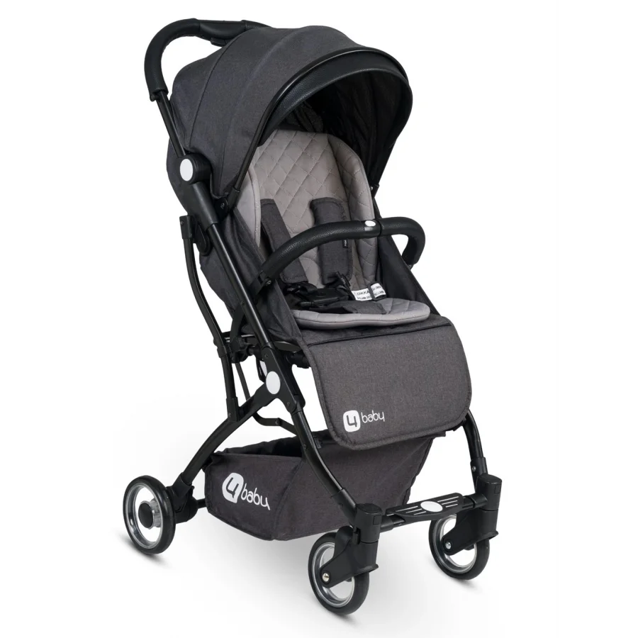 4 Baby Drone Siyah Kabin Boy Bebek Arabası - Antrasit