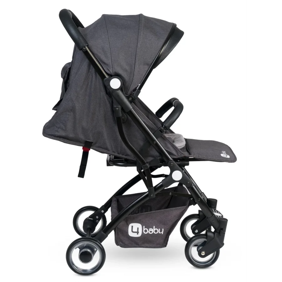 4 Baby Drone Siyah Kabin Boy Bebek Arabası - Antrasit