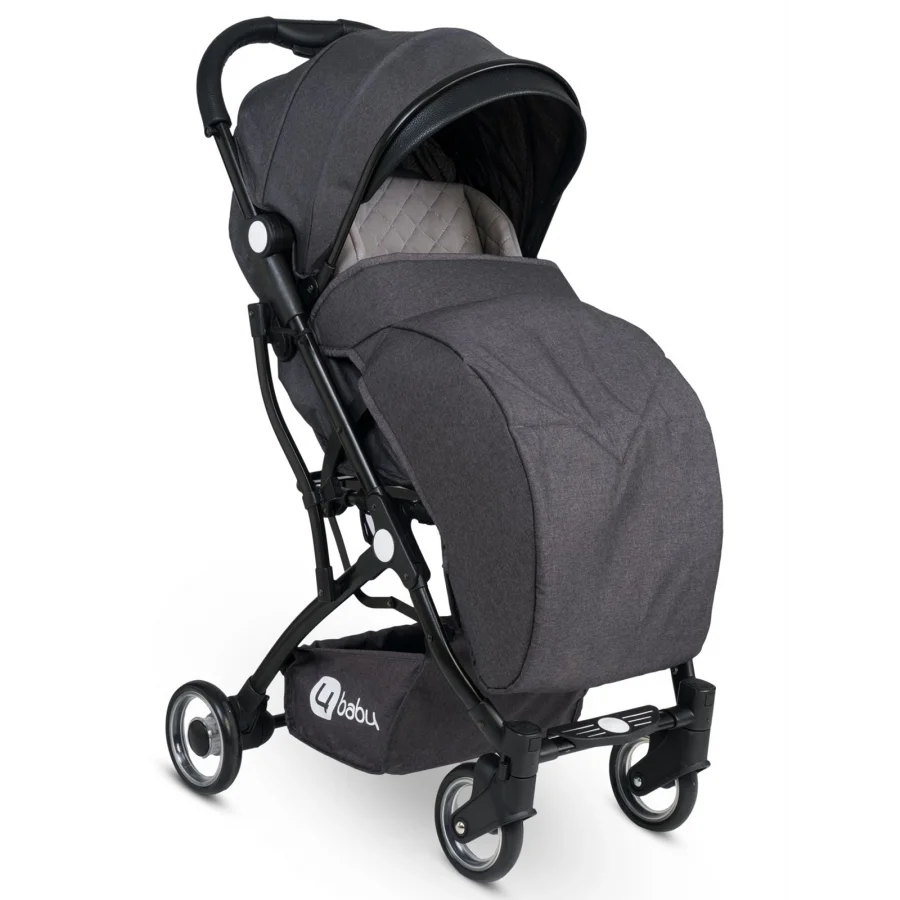 4 Baby Drone Siyah Kabin Boy Bebek Arabası - Antrasit