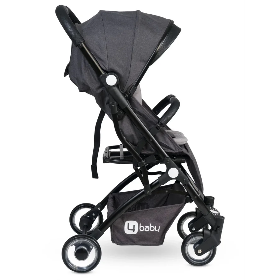 4 Baby Drone Siyah Kabin Boy Bebek Arabası - Antrasit