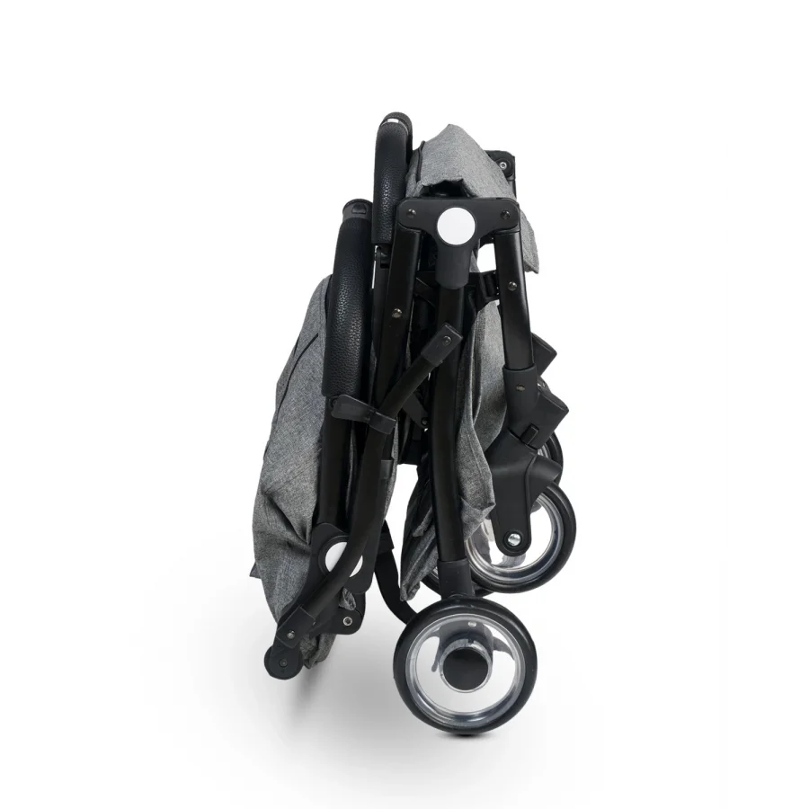 4 Baby Drone Siyah Kabin Boy Bebek Arabası - Gri