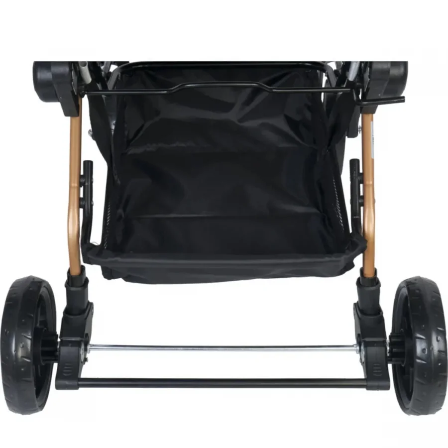 4 Baby Olimpos Travel Sistem Çift Yönlü Bebek Arabası / Gold-Antrasit