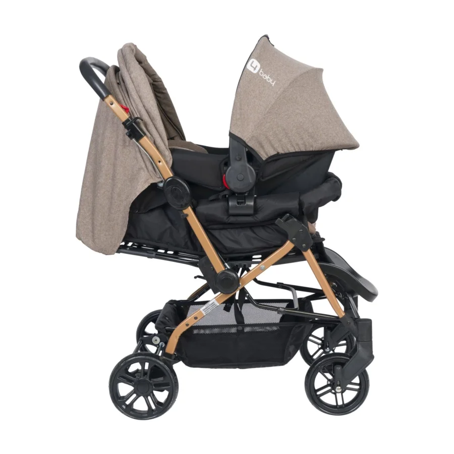 4 Baby Olimpos Travel Sistem Çift Yönlü Bebek Arabası / Kahve