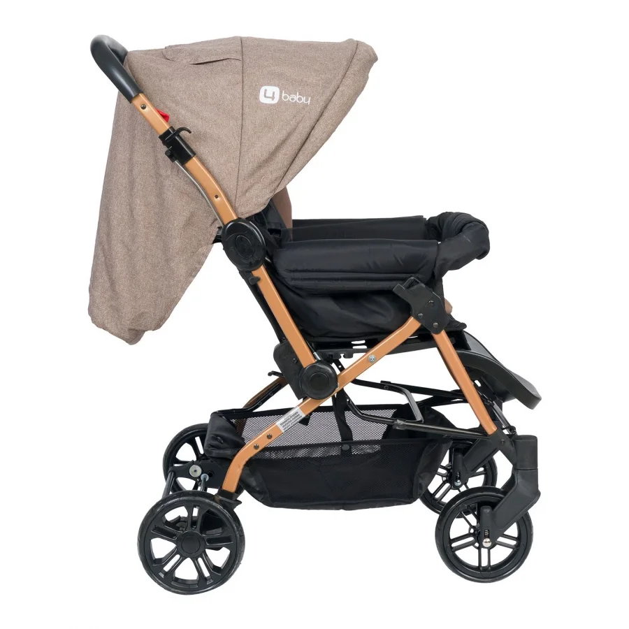 4 Baby Olympus Gold Çift Yönlü Bebek Arabası Gri