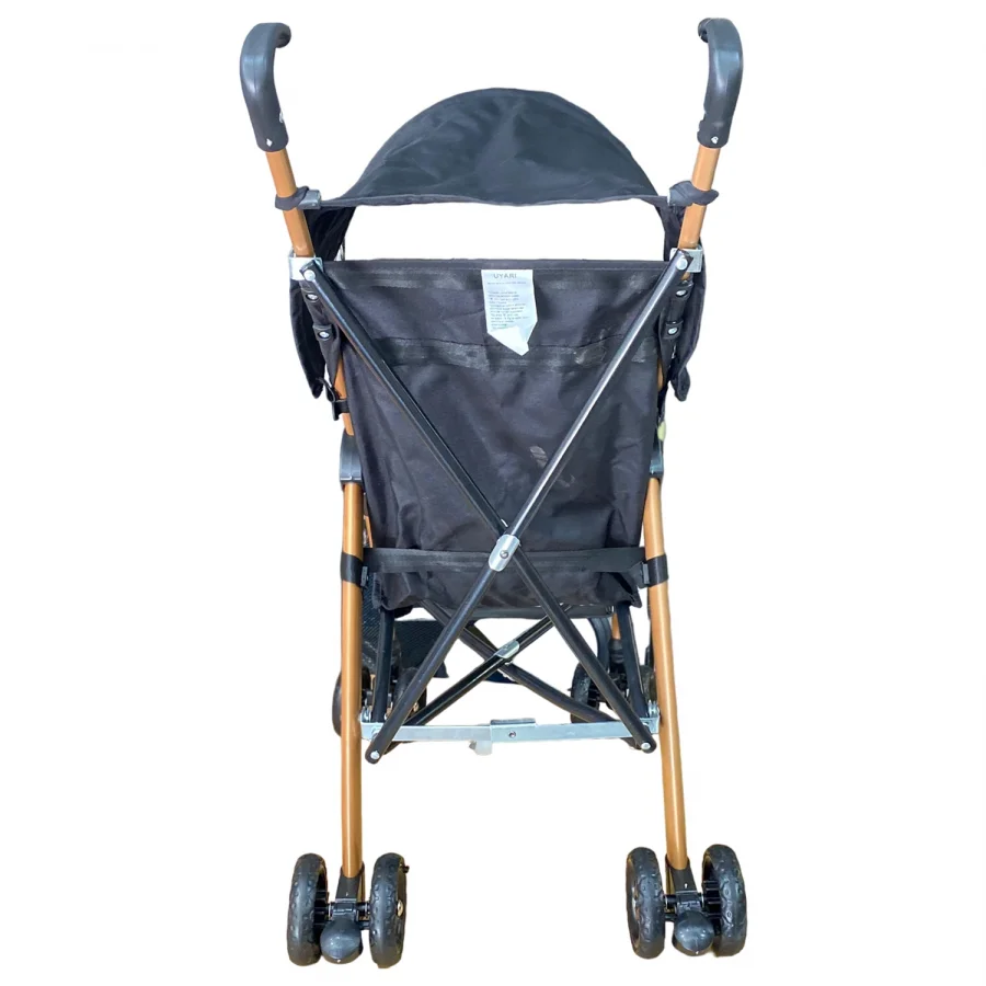 4 Baby Pratik Baston Puset Bebek Arabası - Gold Siyah