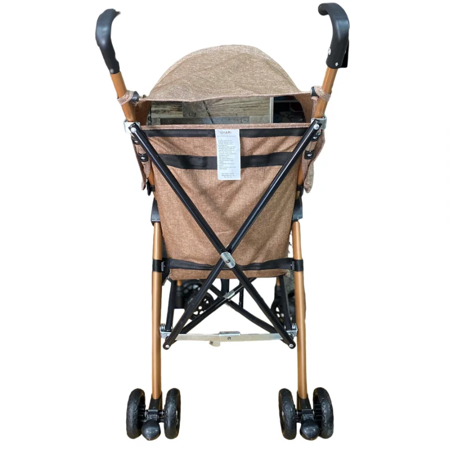4 Baby Pratik Baston Puset Bebek Arabası - Gold Kahve