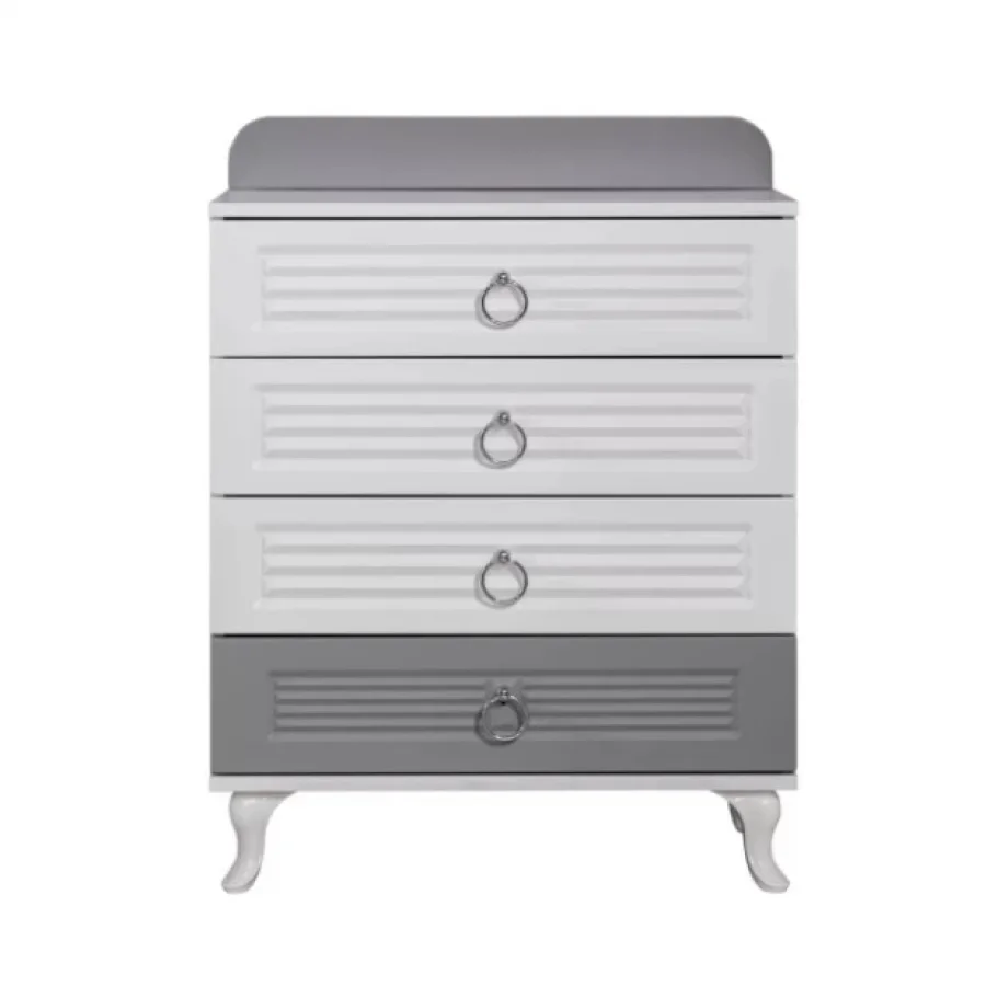 Aqua Grey 4 Çekmeceli Şifonyer