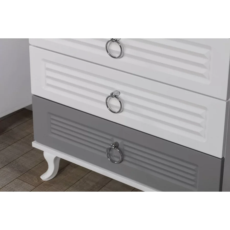 Aqua Grey 4 Çekmeceli Şifonyer