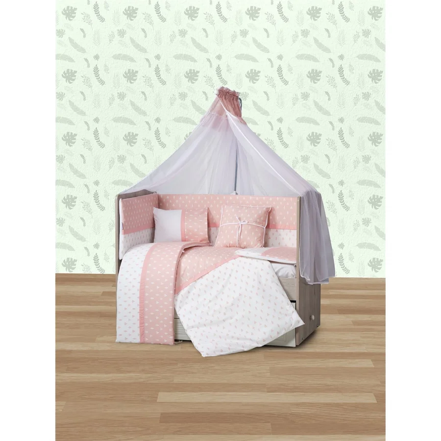 Aras Bebe Doğa Uyku Seti 70x130 Pembe