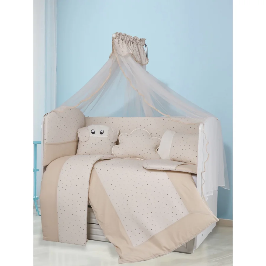 Aras Bebe Joli Uyku Seti 70X130 Cm Kahverengi