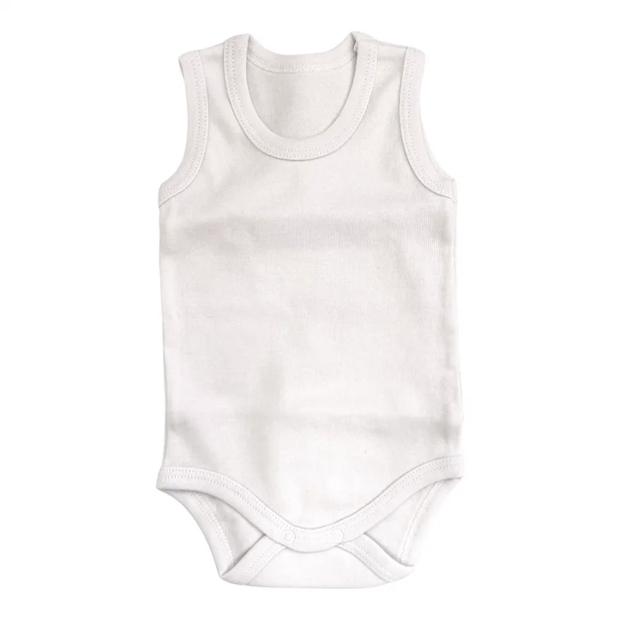 Askılı Çıtçıtlı Body Zıbın Bebek Atlet - Beyaz