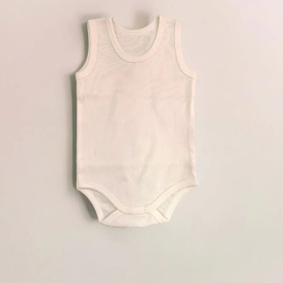 Askılı Çıtçıtlı Body Zıbın Bebek Atlet - Krem