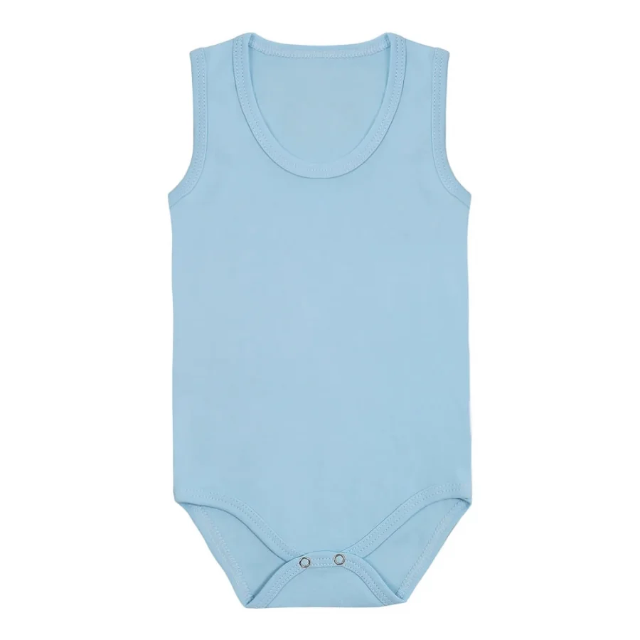 Askılı Çıtçıtlı Body Zıbın Bebek Atlet - Mavi