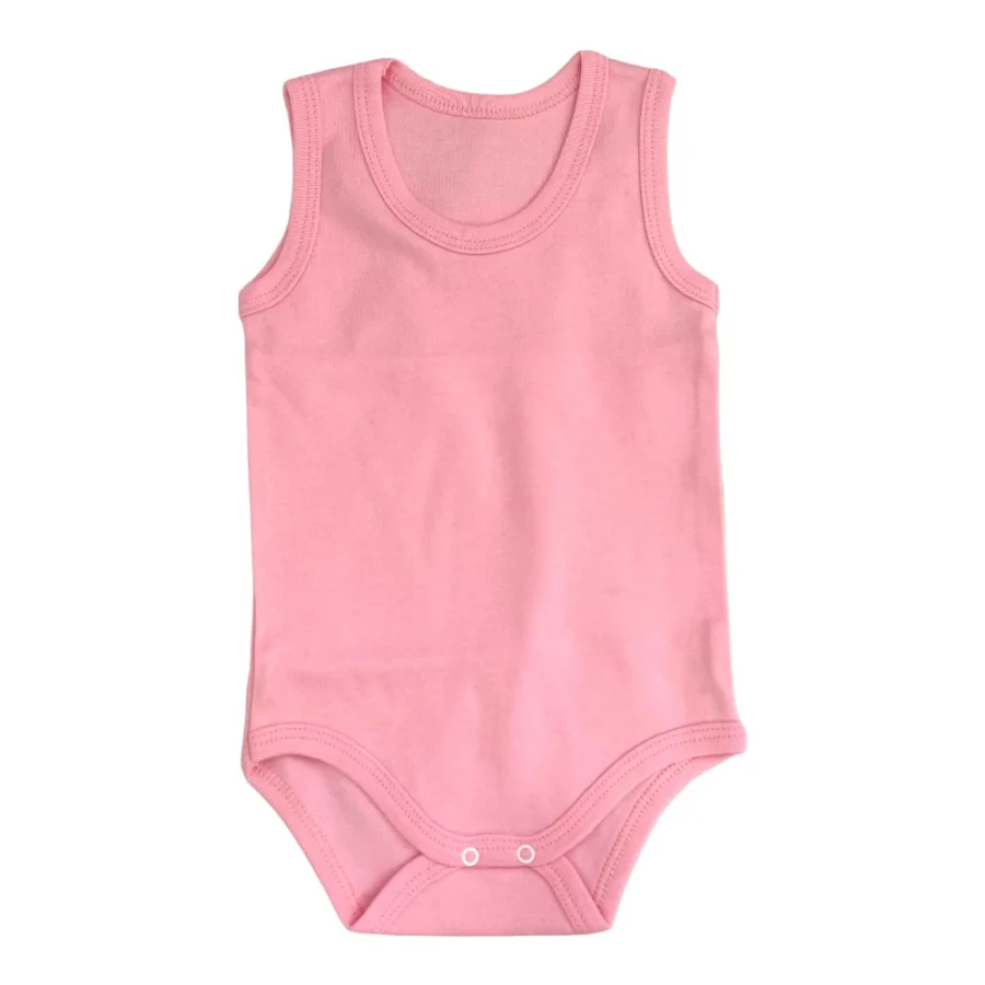 Askılı Çıtçıtlı Body Zıbın Bebek Atlet - Pembe