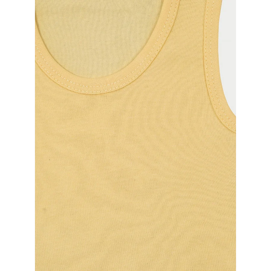 Askılı Çıtçıtlı Body Zıbın Bebek Atlet - Sarı