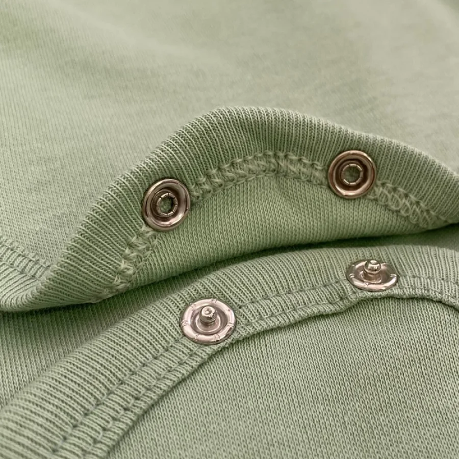 Askılı Çıtçıtlı Body Zıbın Bebek Atlet - Yeşil