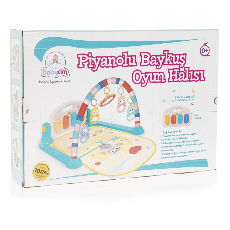 Babycim Baykuşlu Pianolu Bebek Oyun Halısı