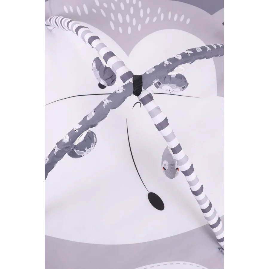 Babyjest 3 Boyutlu Dokunuş Safari Hayvanlar Oyun Halısı 115x115cm - Maymun