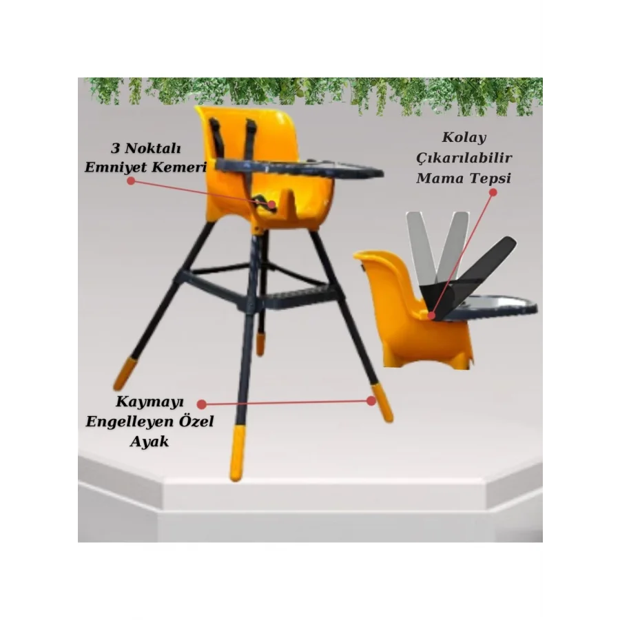 Babyjest Tokyo Pratik Mama Sandalyesi - Sarı