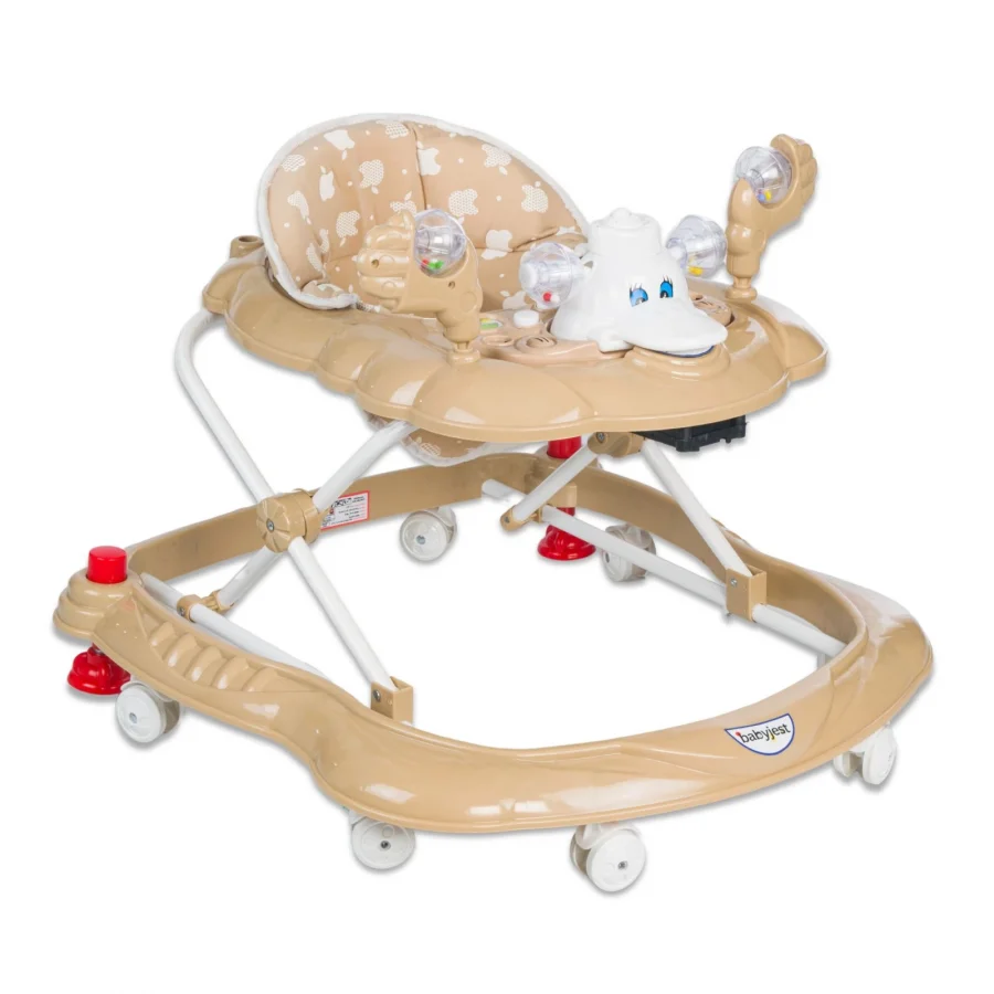 Babyjest Vak Vak Stoperli Müzikli Yürüteç - Kahve