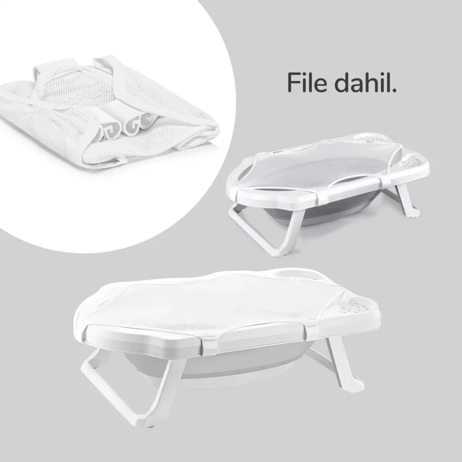 Babymiss 5 Parça Bebek Küvet Seti File Ve Sünger Hediyeli, Bebek Banyo Küveti