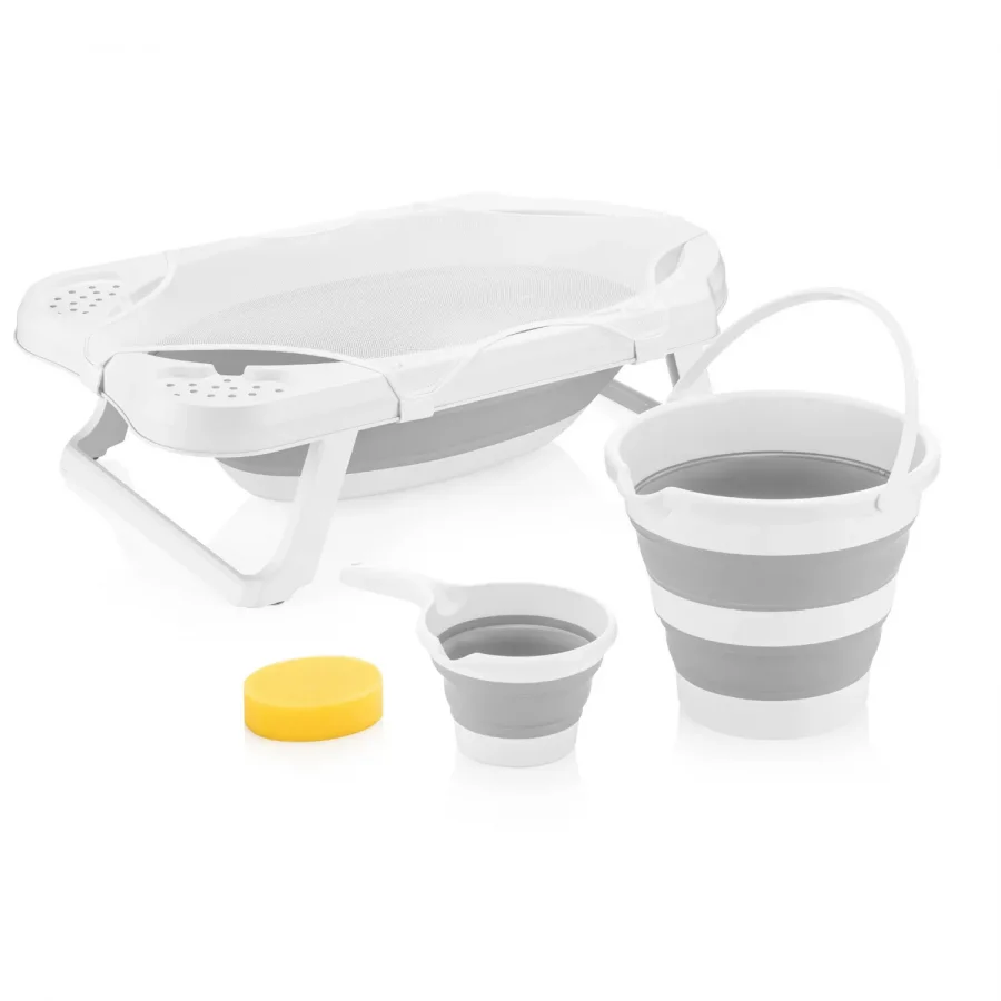 Babymiss 5 Parça Bebek Küvet Seti File Ve Sünger Hediyeli, Bebek Banyo Küveti