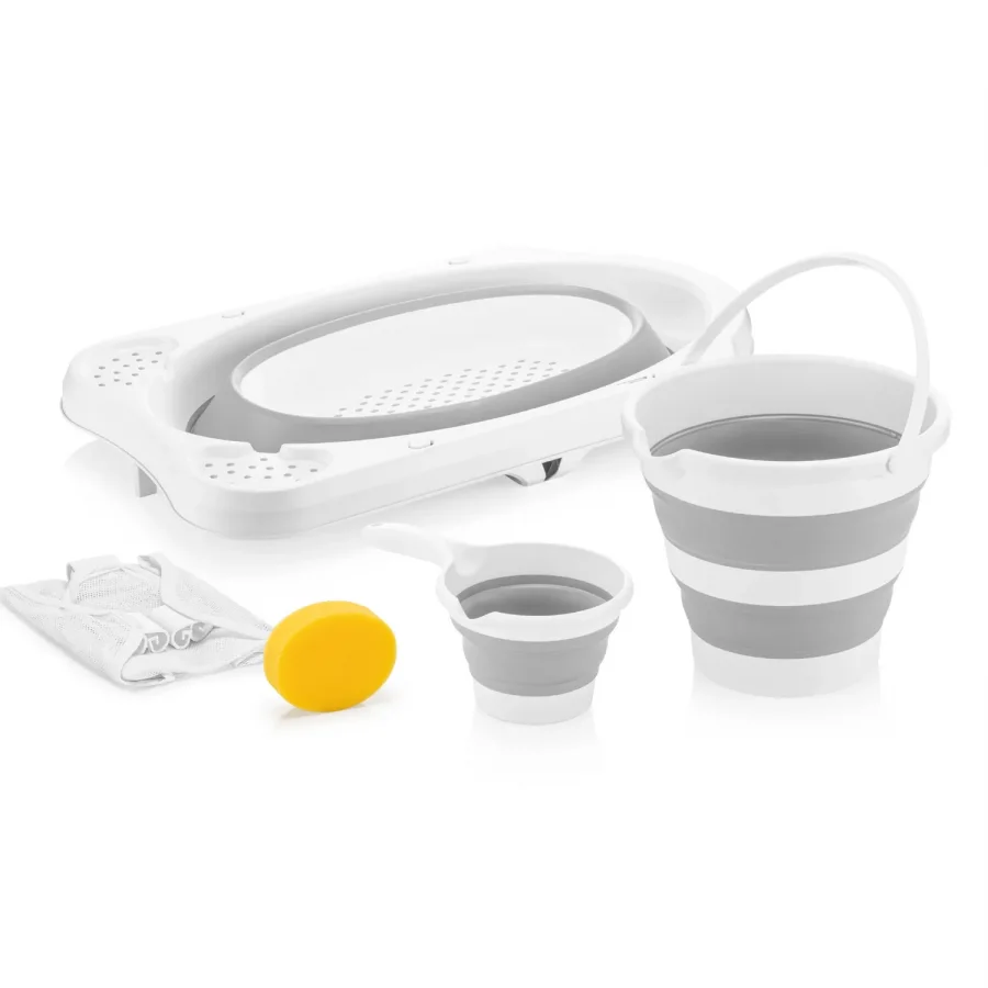 Babymiss 5 Parça Bebek Küvet Seti File Ve Sünger Hediyeli, Bebek Banyo Küveti