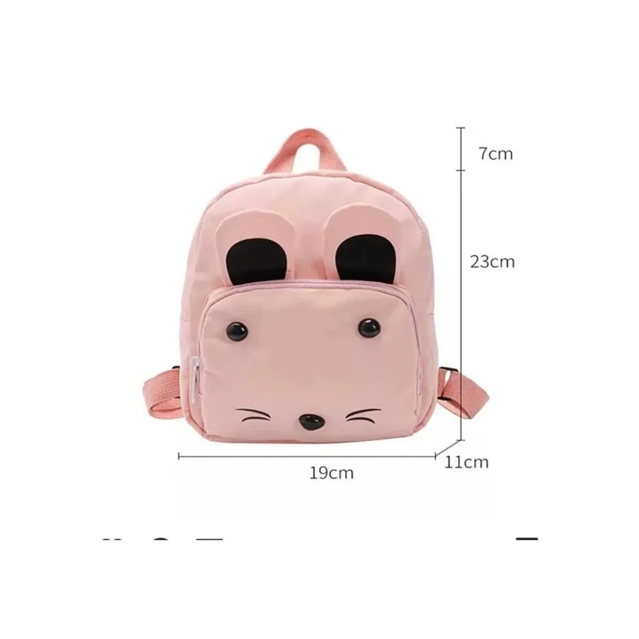 Babymiss Çocuk Sırt Çantası Kedi Desenli Anaokulu Çantası - Pembe