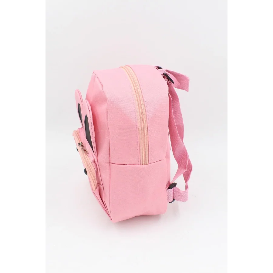 Babymiss Çocuk Sırt Çantası Kedi Desenli Anaokulu Çantası - Pudra