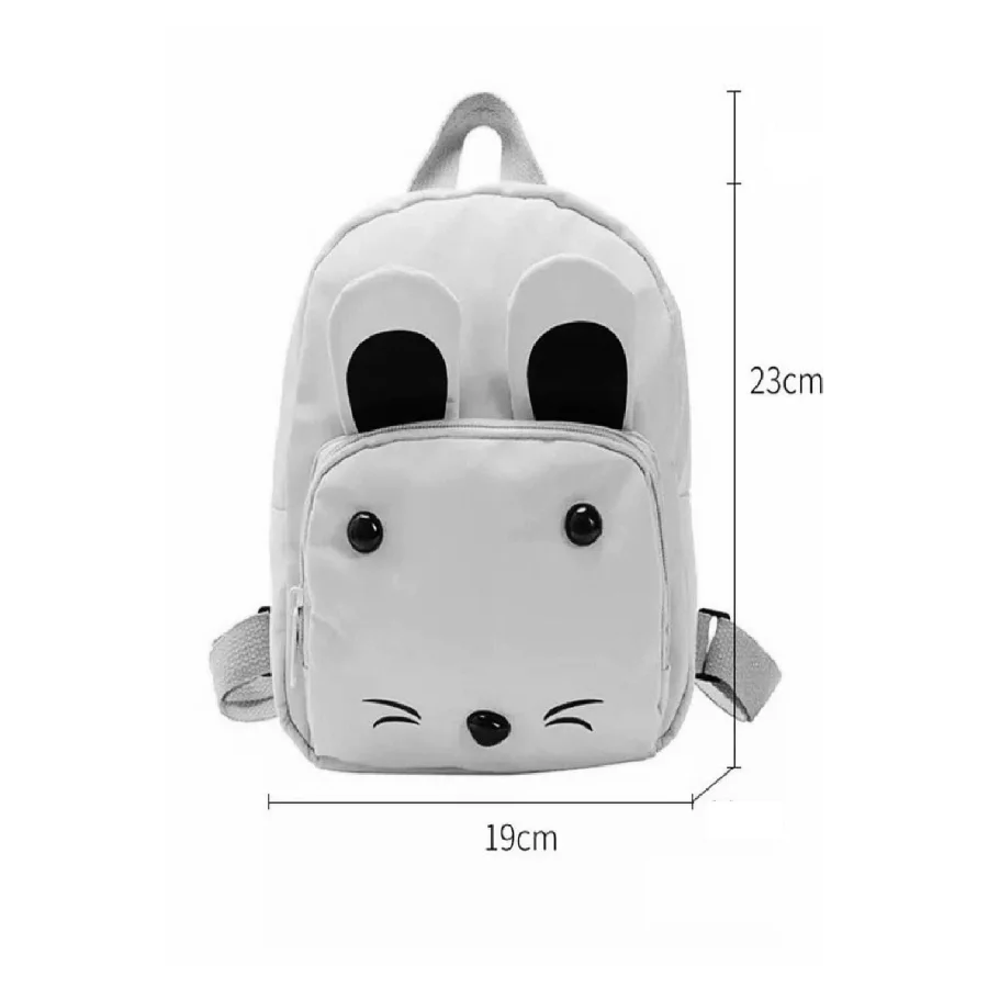 Babymiss Çocuk Sırt Çantası Kedi Desenli Anaokulu Çantası - Pudra
