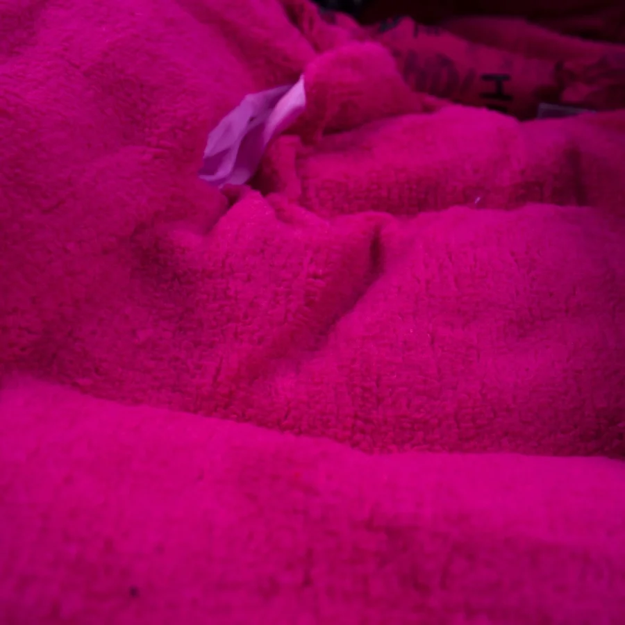 Babymiss Kız Çocuk Çıkarılabilir Kapüşonlu Cepli Baskılı Şişme Mont - Fuşya