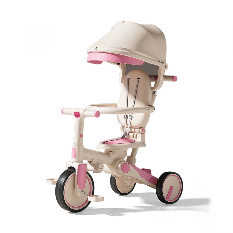 Babymiss Urban Glider 6sı 1 arada Üç Tekerlekli Bisiklet / Pembe
