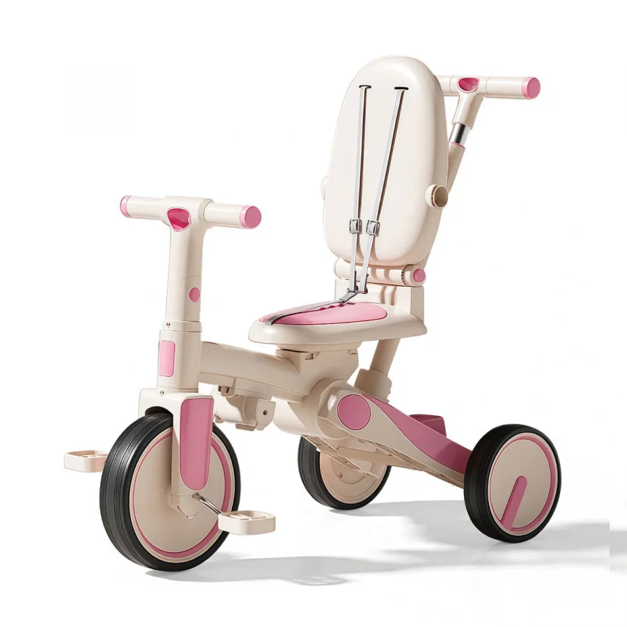 Babymiss Urban Glider 6sı 1 arada Üç Tekerlekli Bisiklet / Pembe