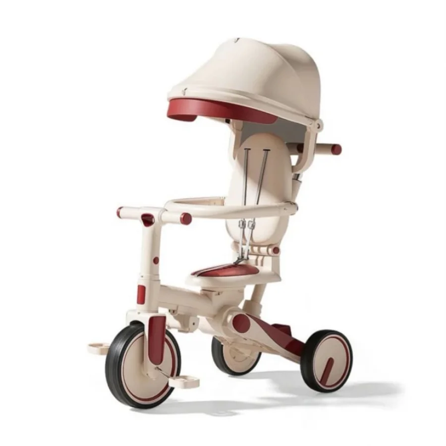 Babymiss Urban Glider 6sı 1 arada Üç Tekerlekli Bisiklet / kırmızı