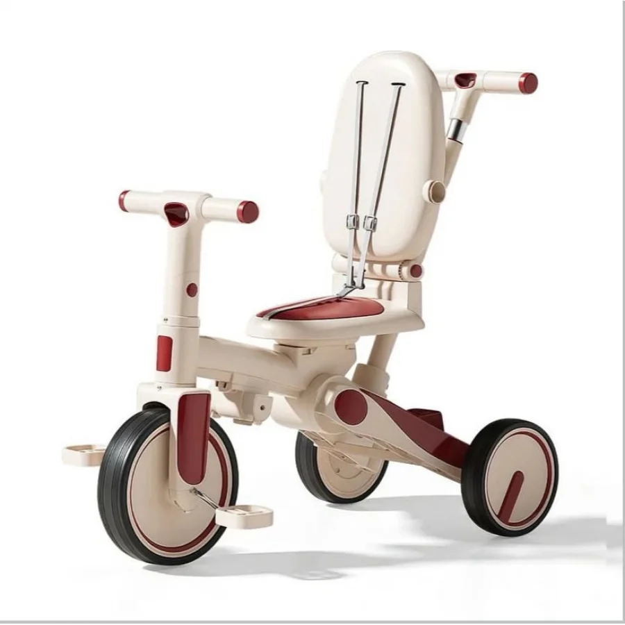 Babymiss Urban Glider 6sı 1 arada Üç Tekerlekli Bisiklet / kırmızı