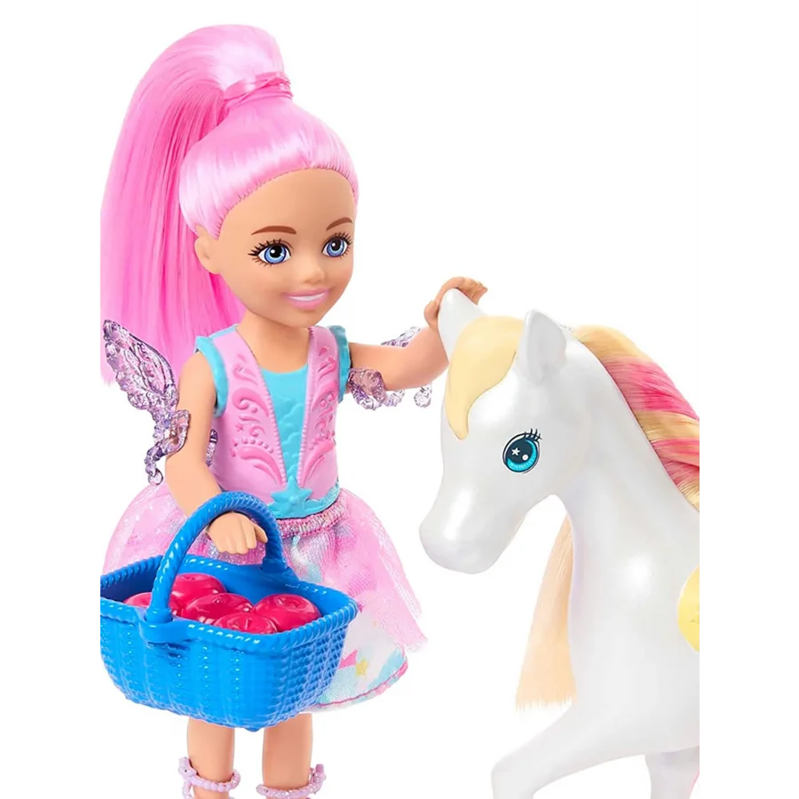 Barbie A Touch Of Magic Chelsea Ve Pegasus Oyun Seti Pembe