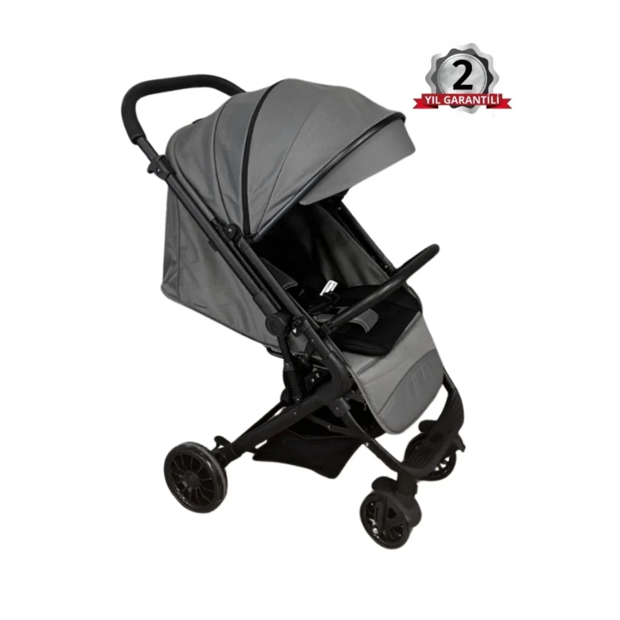 Be-Be Alpine Çift Yönlü Kabin Boy Bebek Arabası - Gri