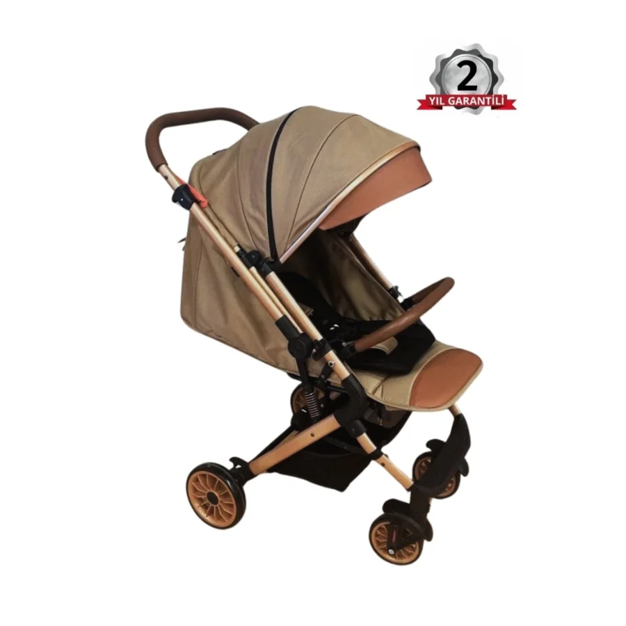 Be-Be Alpine Çift Yönlü Kabin Boy Bebek Arabası - Kahve